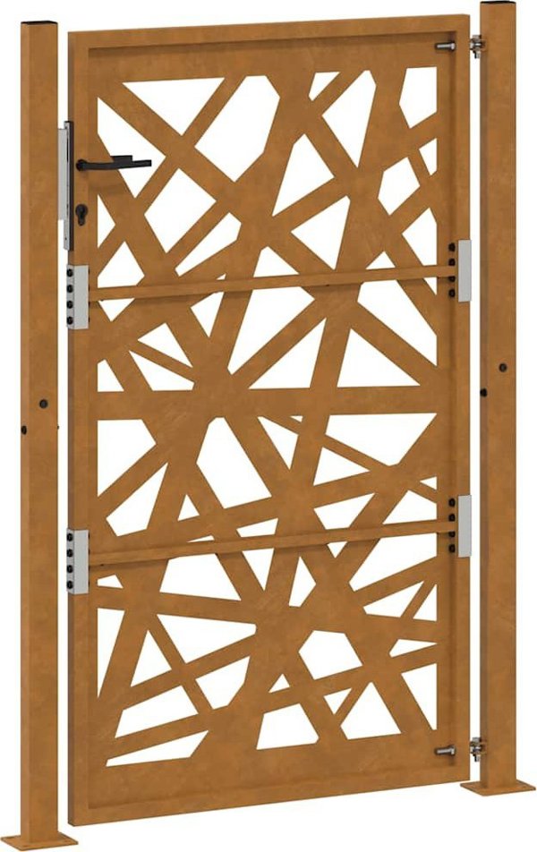 Brama ogrodowa 105x155 cm Stal nierdzewna Lekka konstrukcja