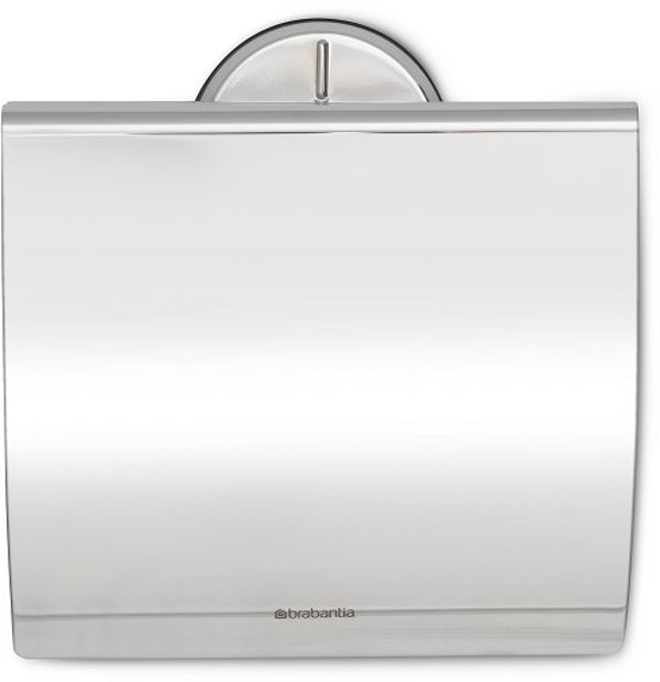 Brabantia Θήκη Χαρτιού Υγείας, Επιτοίχια, Brilliant Steel, Ασημί