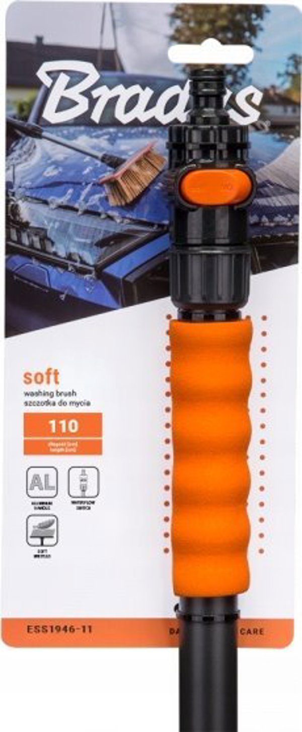Bradas Βούρτσα Αυτοκινήτου MYJKA SOFT Τηλεσκοπική 110cm 2-Επιπέδων με Βαλβίδα