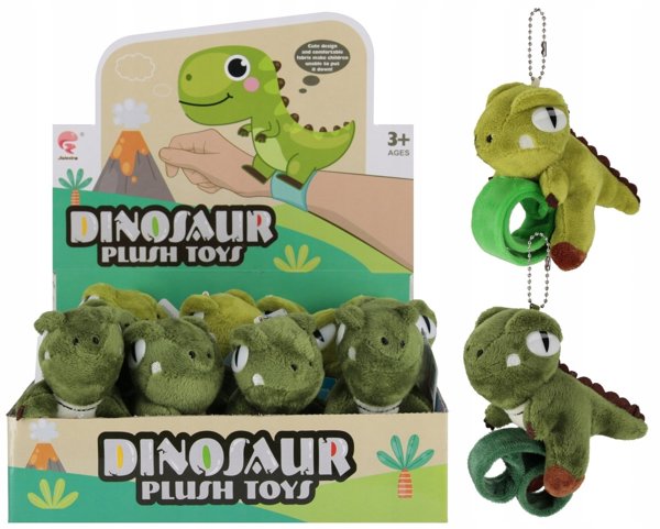 BRANSOLETKA PLUSZ DINO 12CM MIX2 MC DISP12/240