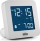 Braun BC09-DCF Ψηφιακό Ξυπνητήρι Ραδιοελεγχόμενο με Οθόνη LCD, Λευκό, 75.5x45x75.5mm