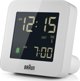 Braun BC09-DCF Ψηφιακό Ξυπνητήρι Ραδιοελεγχόμενο με Οθόνη LCD, Λευκό, 75.5x45x75.5mm