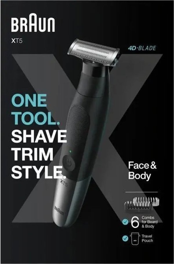 Braun Series XT5200 Ηλεκτρική Ξυριστική Μηχανή Προσώπου & Σώματος - Groomer για Άνδρες