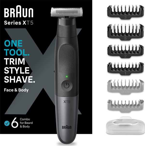 Braun Series XT5200 Ηλεκτρική Ξυριστική Μηχανή Προσώπου & Σώματος - Groomer για Άνδρες
