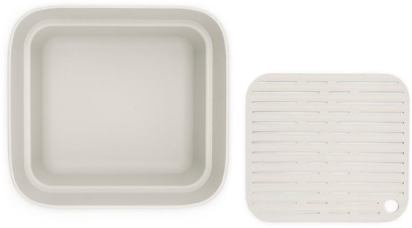 Brabantia SinkSide Δοχείο Πλύσης Πιάτων με Στραγγιστήρι, Ανοιχτό Γκρι, 302688