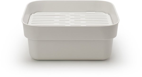 Brabantia SinkSide Δοχείο Πλύσης Πιάτων με Στραγγιστήρι, Ανοιχτό Γκρι, 302688