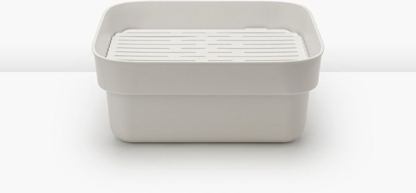 Brabantia SinkSide Δοχείο Πλύσης Πιάτων με Στραγγιστήρι, Ανοιχτό Γκρι, 302688