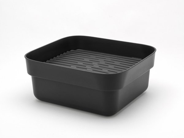 Brabantia Δοχείο Πλύσης Πιάτων SinkSide με Στραγγιστήρι, Σκούρο Γκρι, 302664