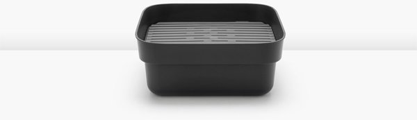 Brabantia Δοχείο Πλύσης Πιάτων SinkSide με Στραγγιστήρι, Σκούρο Γκρι, 302664