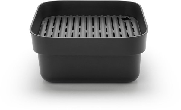 Brabantia Δοχείο Πλύσης Πιάτων SinkSide με Στραγγιστήρι, Σκούρο Γκρι, 302664