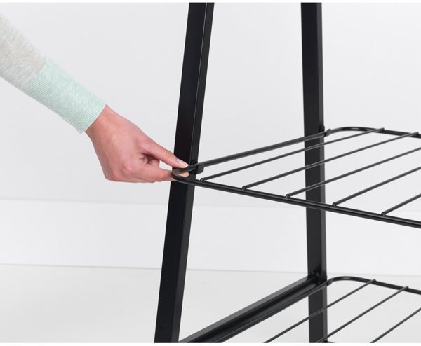 Brabantia Linn Ράφι Ρούχων και Κρεμάστρα - Steel/Bamboo - 123 x 60.5 x 190 cm