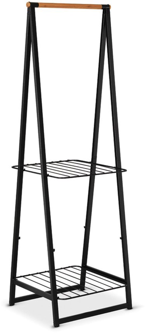 Brabantia Linn Ράφι Ρούχων και Κρεμάστρα - Steel/Bamboo - 123 x 60.5 x 190 cm