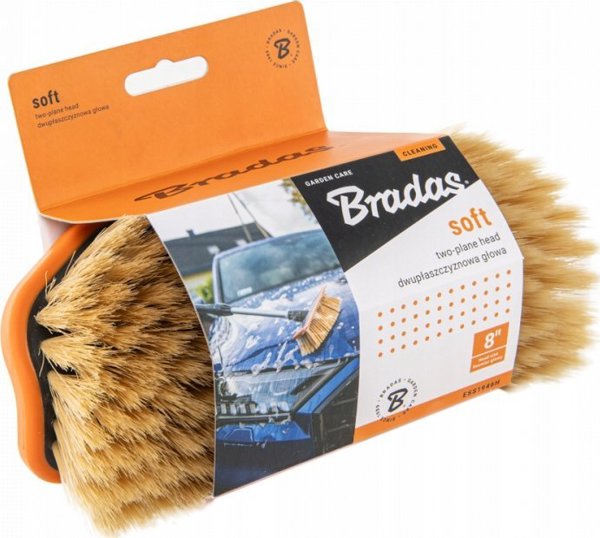 Bradas Βούρτσα Καθαρισμού Αυτοκινήτου Soft 8", 2 Επιπέδων, Μαλακή Τρίχα