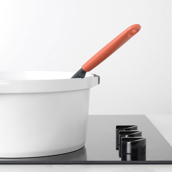 Brabantia Σπάτουλα Tasty+ 3 σε 1 με Λεπίδα Κοπής και Σουρωτήρι, Ροζ, 122804