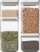 Brabantia Tasty+ Σετ 4 Γυάλινα Δοχεία Φαγητού Γκρι 122569