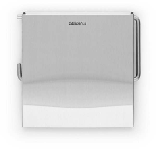 Brabantia Θήκη Για Εφεδρικό Χαρτί Υγείας Με Βεντούζα, Ασημί
