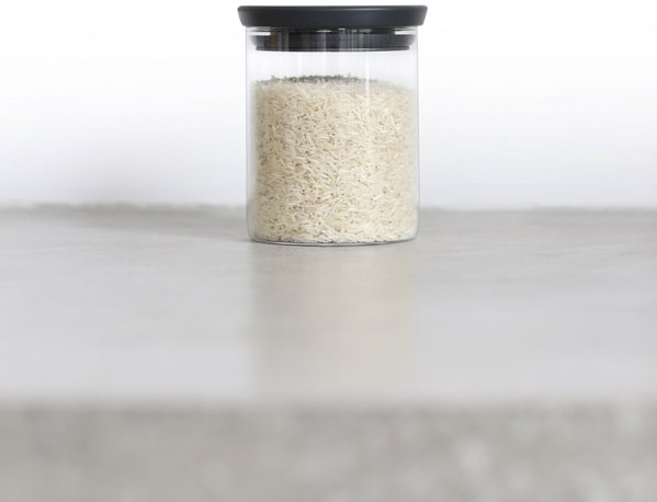 Brabantia Γυάλινο Δοχείο Αποθήκευσης Τροφίμων, 0,6l, Γκρι, 298288