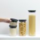 Brabantia Γυάλινο Δοχείο Αποθήκευσης Τροφίμων, 0,6l, Γκρι, 298288