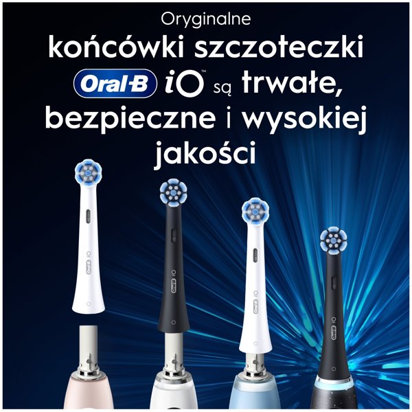 Braun Oral-B iO Gentle Clean 8-pack, black brush heads, for sensitive areas and healthier gums