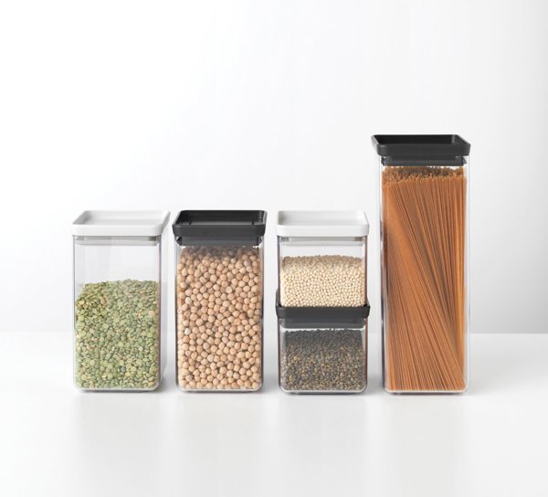Brabantia Tasty+ Τετράγωνο Δοχείο Φαγητού 2,5l - Γκρι 122408
