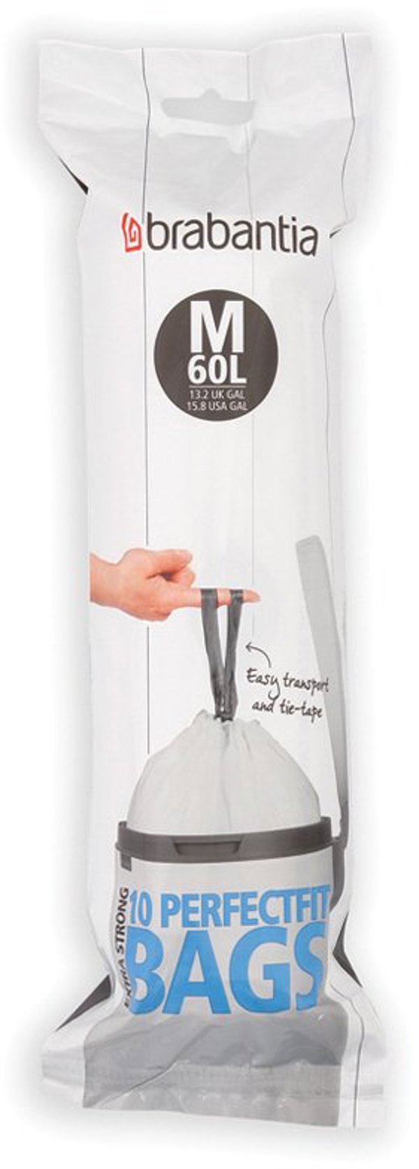 Brabantia Σακούλες Απορριμμάτων Μέγεθος M, 60L, 10 Τεμάχια, 126901