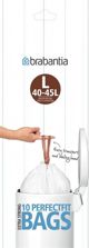 Brabantia Σακούλες Απορριμμάτων 45L, 10 Τεμάχια, Λευκές, Κωδικός 371547