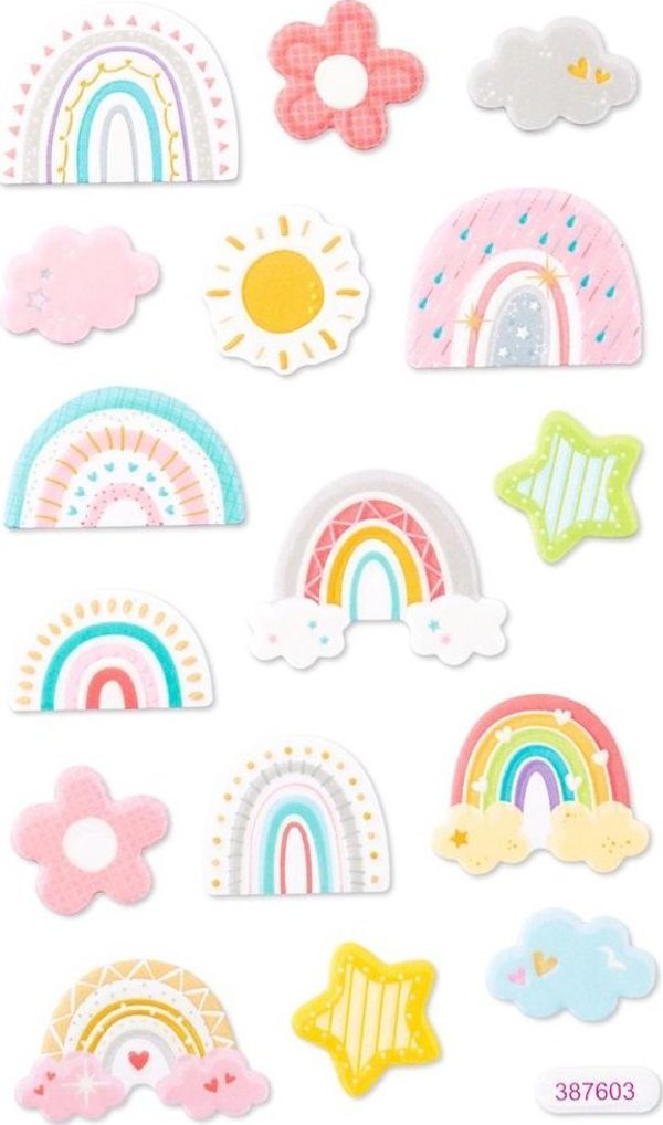 Αυτοκόλλητα BREWIS Rainbow glow in the dark foam αυτοκόλλητα 13964999 5903925024470