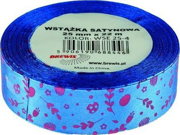 BREWIS Wstazka satynowa 25mm Wielkanoc WSE25-4 Brewis