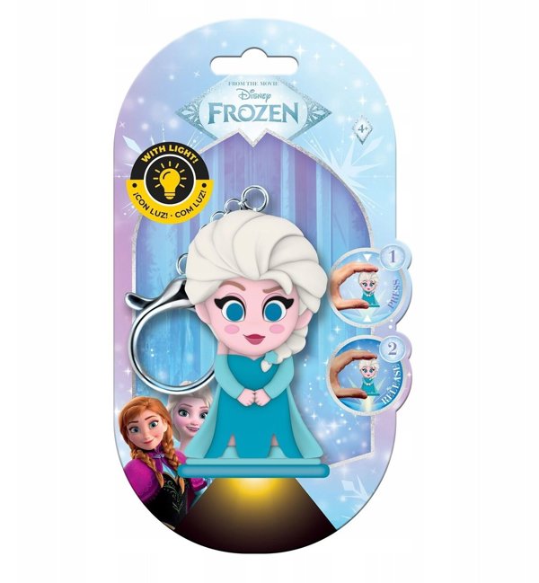 Breloczek KIDS Brelok Latarka Elsa Kraina Lodu LED do kluczy i plecaka dla dzieci Licencja / Fr50066 (SB12165)