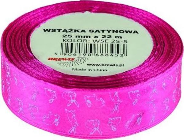 BREWIS Wstazka satynowa 25mm Wielkanoc WSE25-5 Brewis