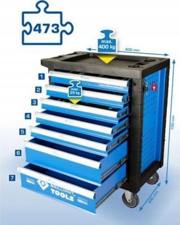 Brilliant Brilliant Tools BT153473 Tool Cabinet