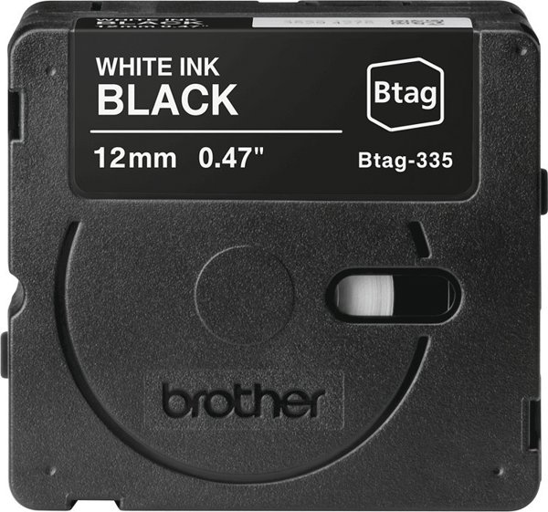 Brother TZe-231 Ταινία Ετικετών 12mm Λευκή σε Μαύρο, Συμβατή με Brother P-touch, BTAG-335