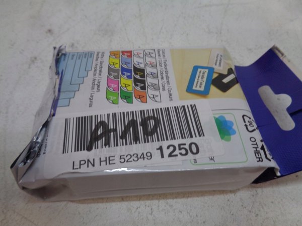 BROTHER TZE345 18 Λευκό σε Μαύρο