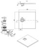 Cersanit Τετράγωνη Ντουζιέρα Tako Slim 80x80x4cm Λευκό Ματ με Σιφώνι - S932-157