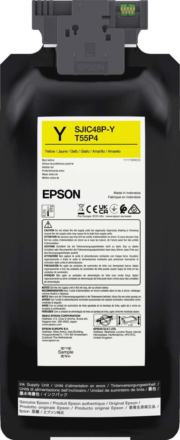 Brother SJIC48P-Y Γνήσιο Δοχείο Μελάνης Yellow για Εκτυπωτές Inkjet - 1 τεμάχιο