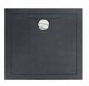 Brodzik Besco BRODZIK AQUARIUS 80X80X3/5,5 CZARNY