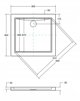 Brodzik Besco BRODZIK AQUARIUS 80X80X3/5,5 CZARNY
