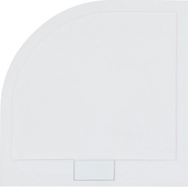 Brodzik Besco Axim Ultraslim ημικυκλικός γωνιακός 90x90 εκ. (BAX-90-NR)