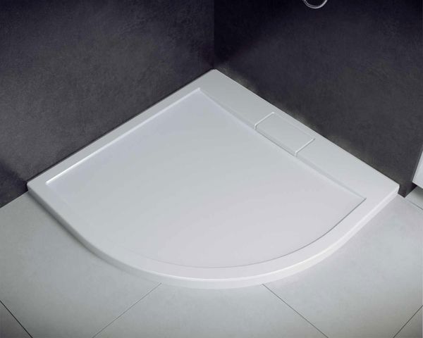Brodzik Besco Axim Ultraslim ημικυκλικός γωνιακός 90x90 εκ. (BAX-90-NR)
