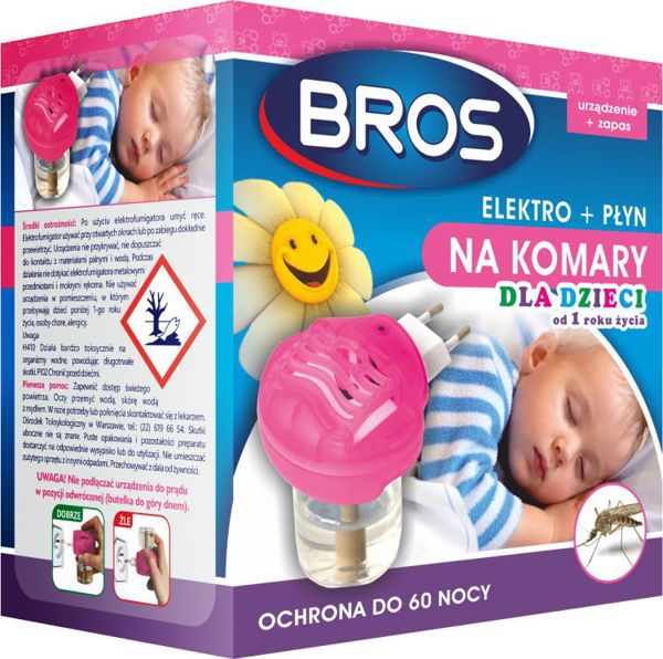 Bros Elektro + Plyn na komary dla dzieci od 1 roku zycia
