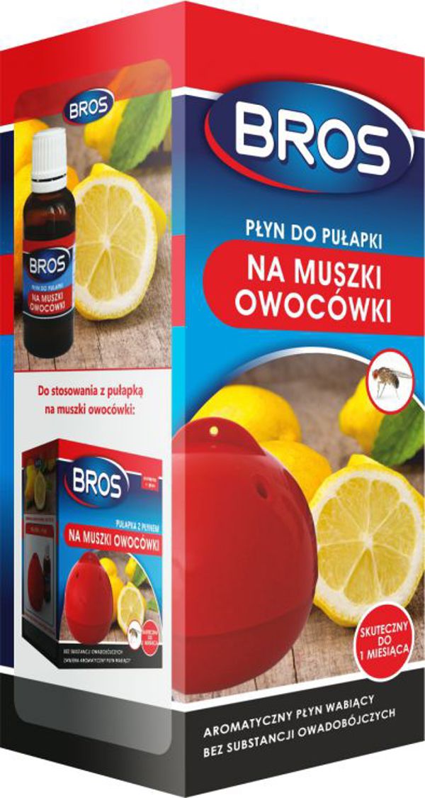 Bros Plyn do pulapki na muszki owocowki 30 ml