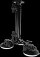 Brodit Dual Suction Cup Mount with Base Mount 8''