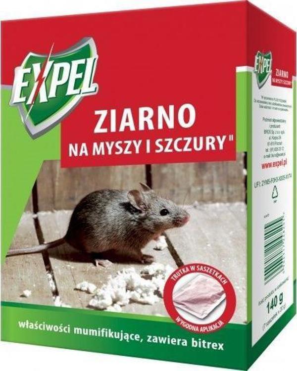 Bros ZIARNO NA MYSZY I SZCZURY 140G EXPEL