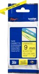 Brother Labelling Tape 9mm, Black on yellow, TZe, Grey, Thermal transfer, Philippines, Brother