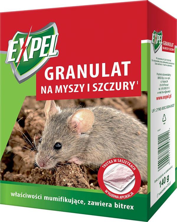 Bros Granulat na myszy i szczury 140 g