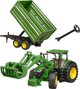 Bruder Τρακτέρ John Deere 7R 350 με Φορτωτή και Ρυμουλκούμενο, Παιχνίδι Υψηλής Ποιότητας
