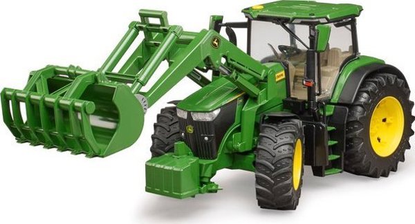 Bruder Τρακτέρ John Deere 7R 350 με Φορτωτή και Ρυμουλκούμενο, Παιχνίδι Υψηλής Ποιότητας