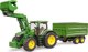Bruder Τρακτέρ John Deere 7R 350 με Φορτωτή και Ρυμουλκούμενο, Παιχνίδι Υψηλής Ποιότητας