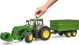 Bruder Τρακτέρ John Deere 7R 350 με Φορτωτή και Ρυμουλκούμενο, Παιχνίδι Υψηλής Ποιότητας