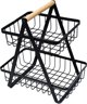 Brunbeste poliepipedo kalathi gia frouta patera loft 3063